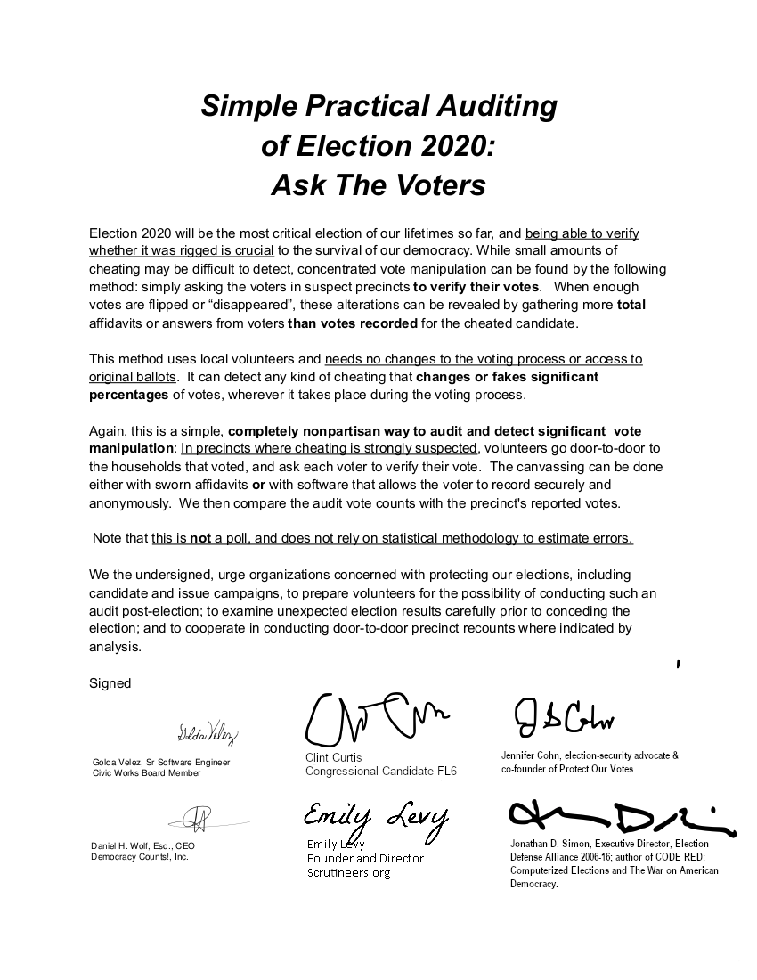 letter with endorsement signatures